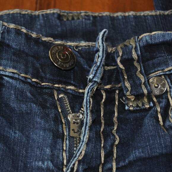 True Religion Super-T Large Stitch Geno Relaxed Slim Blue 29 - Picture 8 of 14